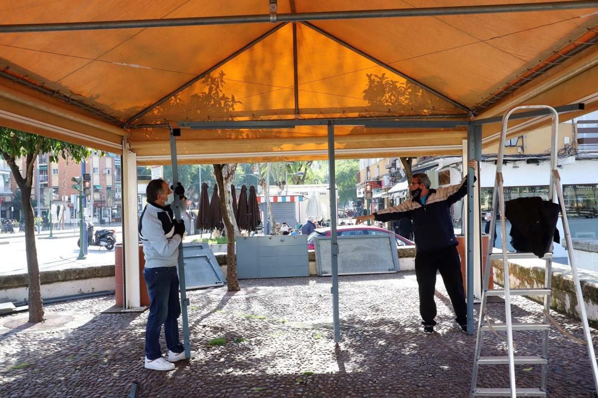 Arranca el montaje de puestos de caracoles