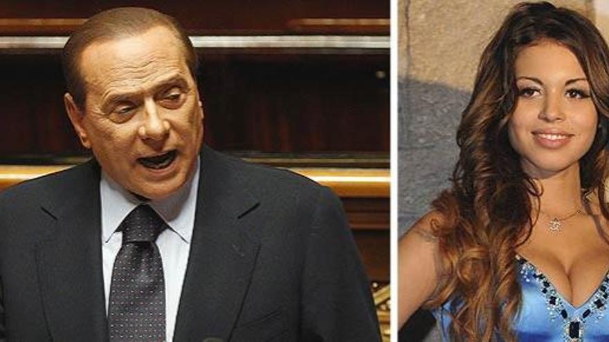 Silvio Berlusconi y Ruby.