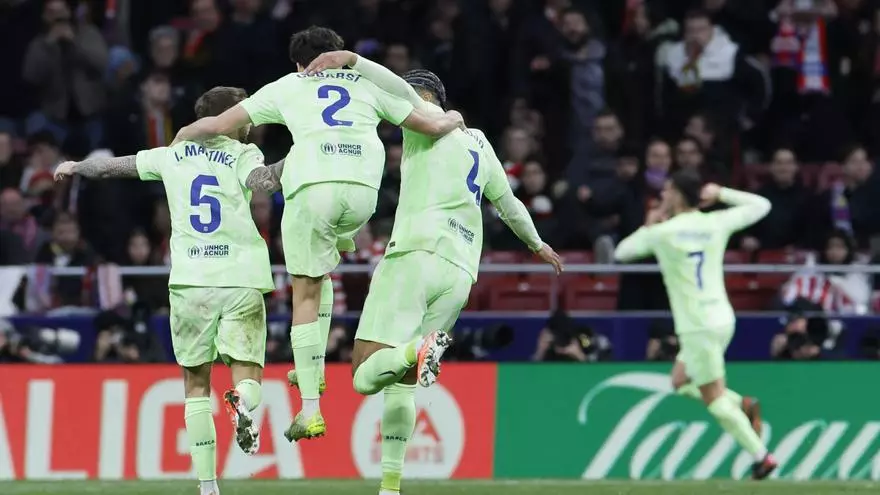 El 2-3 del FC Barcelona en el Atlético 2-4 FC Barcelona de la jornada 28 de LaLiga EA Sports