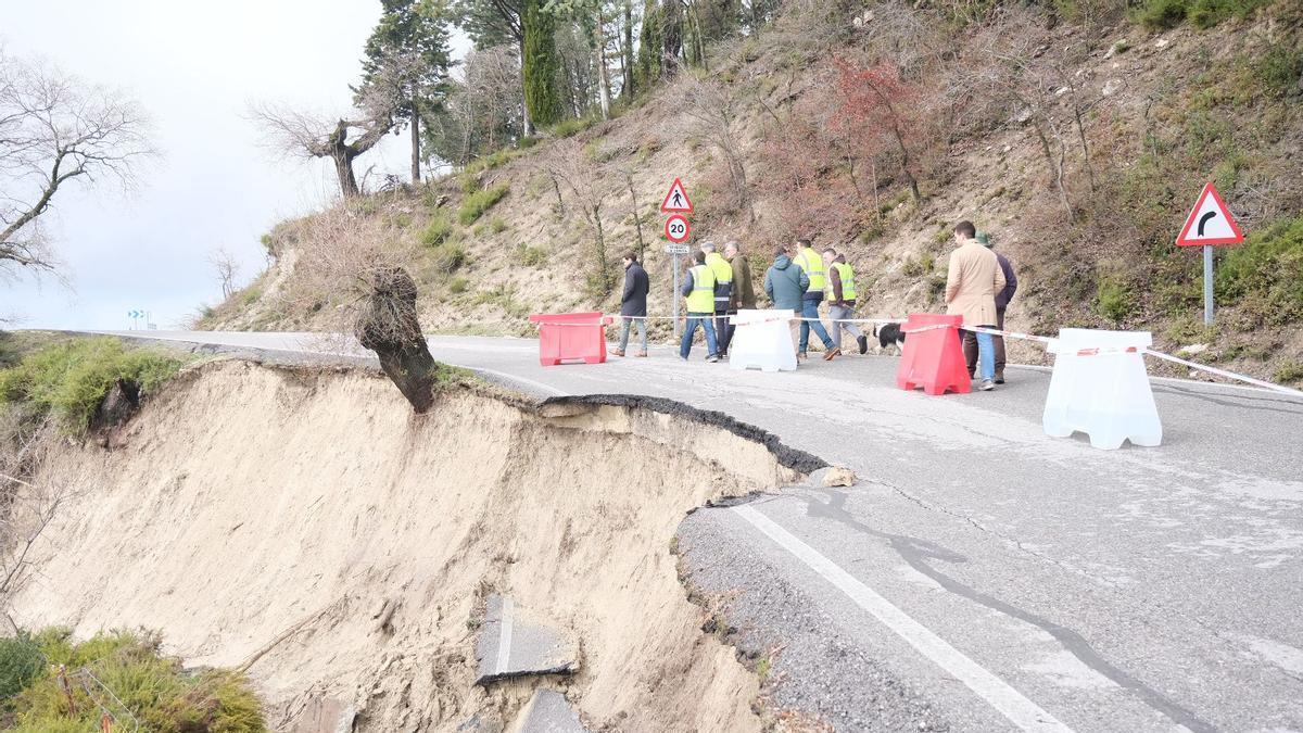 Nueve carreteras provinciales permanecen cortadas en Córdoba por daños ocasionados por las lluvias