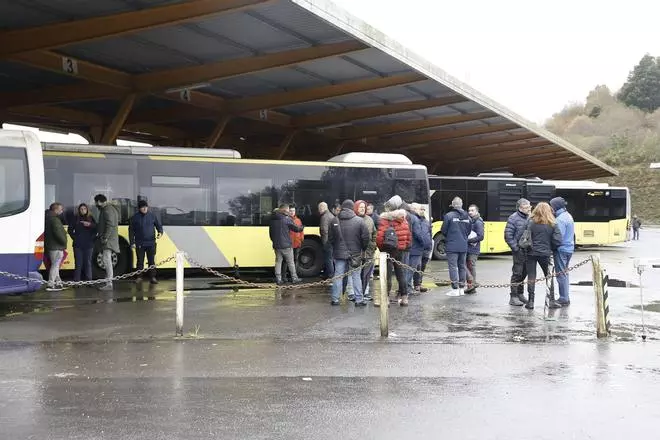 Así está siendo el segundo día de huelga de buses en Santiago