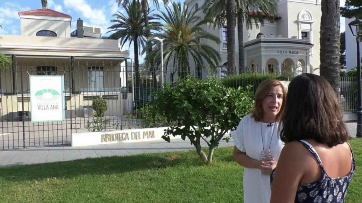 La alcaldesa de Benicàssim, Susana Marqués, en el programa del miércoles. | MEDI TV
