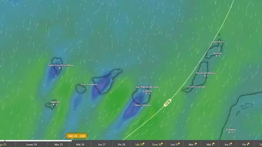 Previsión del tiempo hasta el viernes 28 de agosto