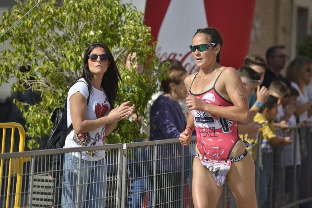 Llegada a la meta del Triatlón Villa de Fuente Álamo