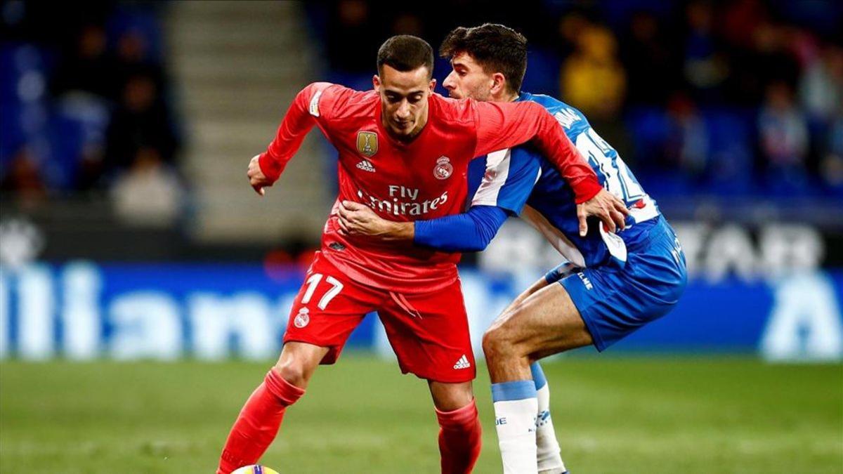 Lucas Vázquez completó un buen partido ante el Espanyol