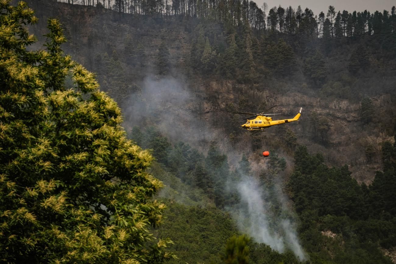 Imágenes de este domingo del incendio de Tenerife.