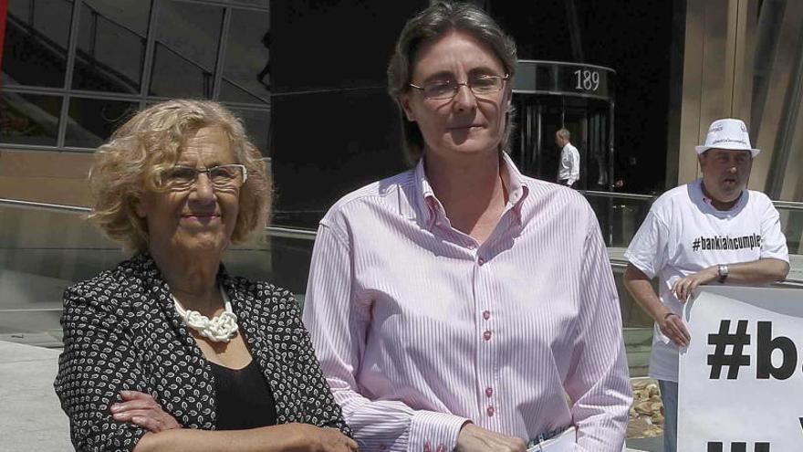 Marta Higueras, junto a Manuela Carmena en una imagen de archivo