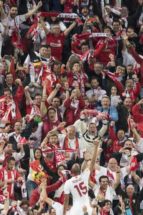 Las imágenes de la celebración de la Europa League del Sevilla.