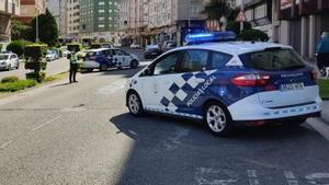 Imagen de archivo de un control policial en Lugo.