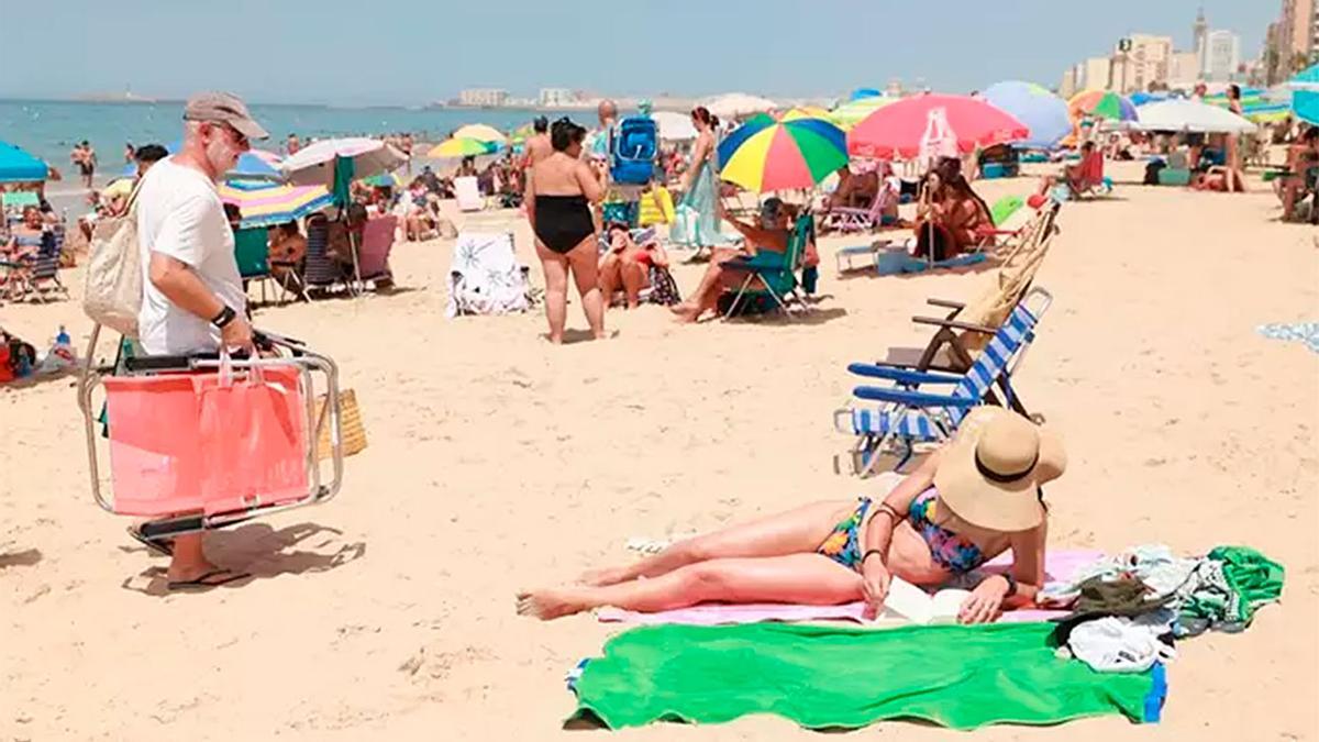 Playa Victoria en Cádiz.