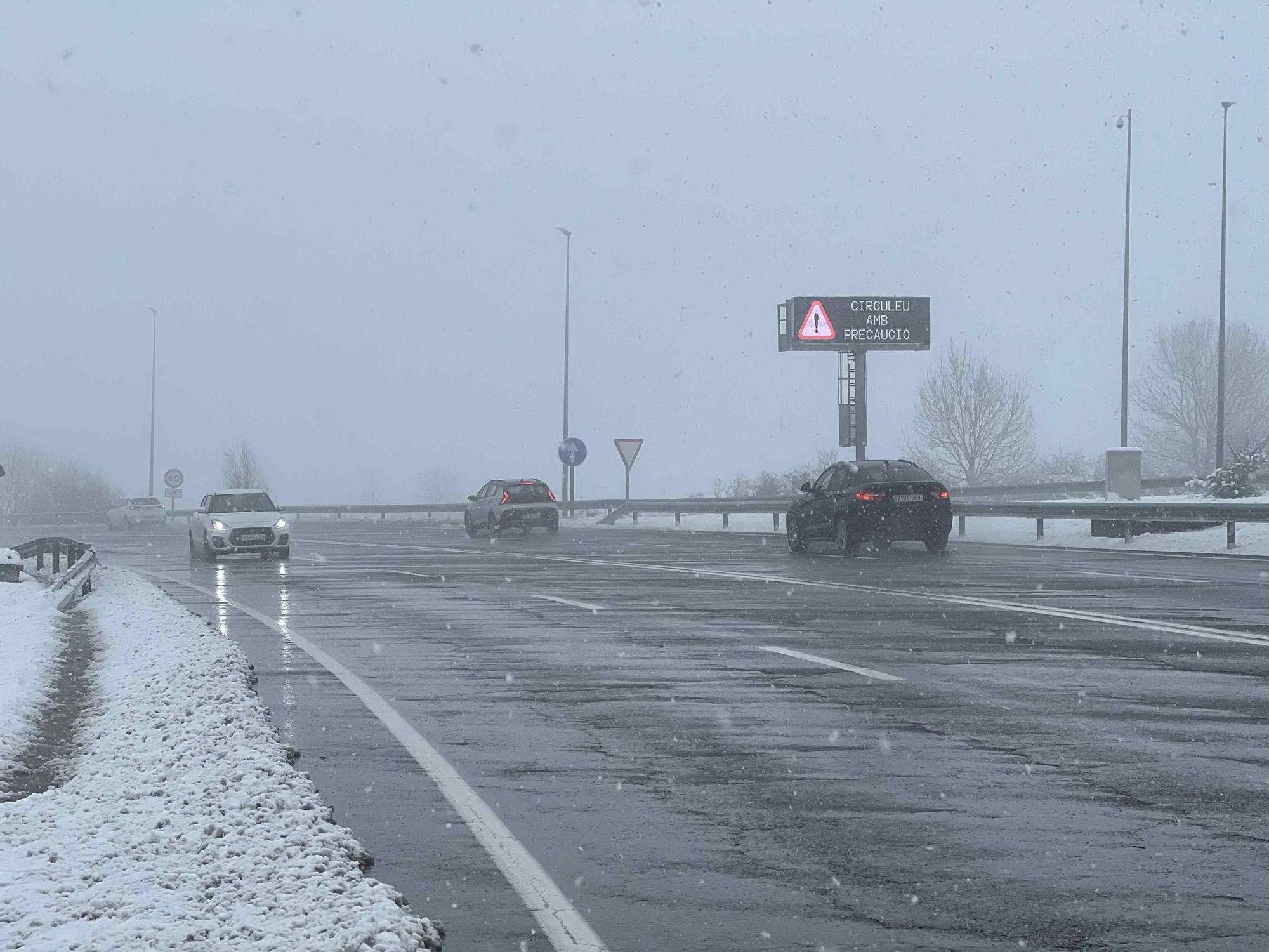 Intensa nevada a la Cerdanya