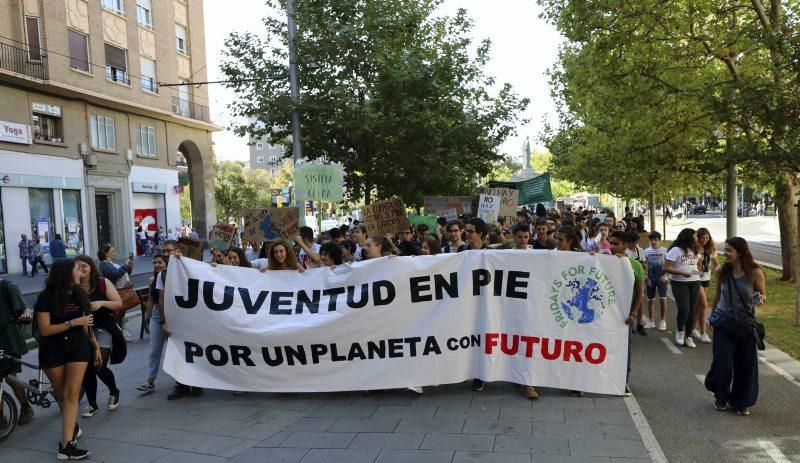 Manifestación por el clima en Zaragoza