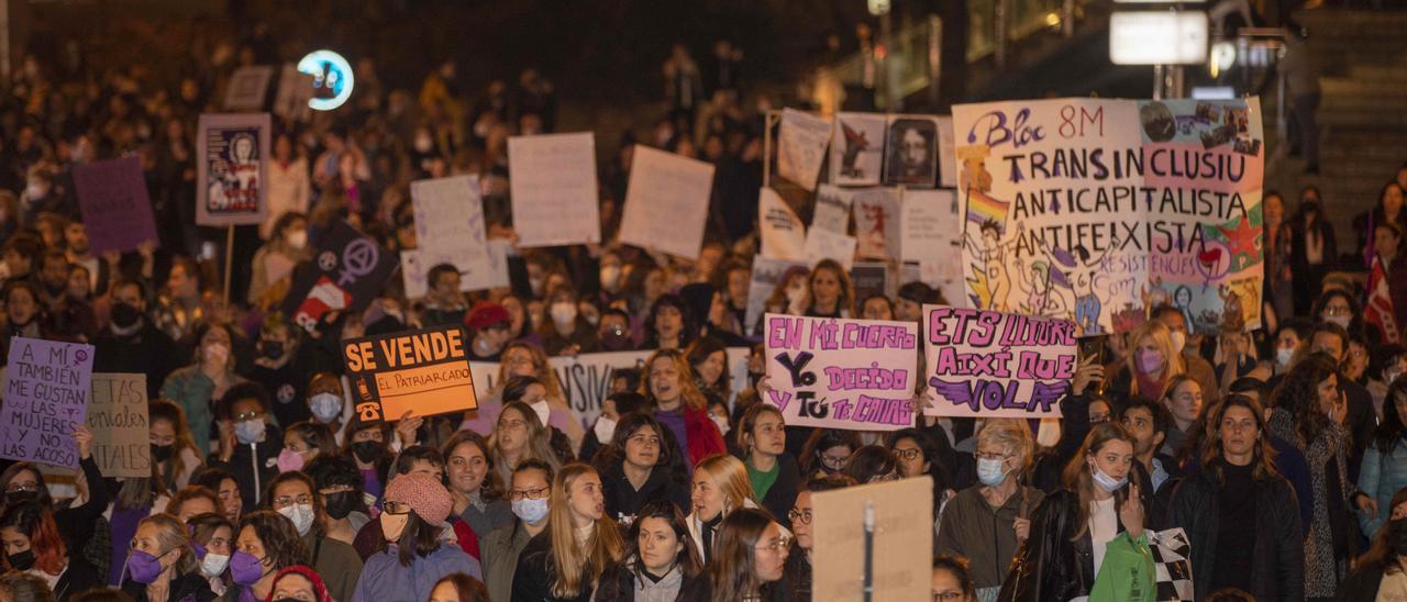 El colectivo trans se mostró muy reivindicativo en la manifestación del pasado 8-M.