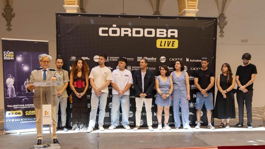 Seis artistas de la provincia actuarán en el Córdoba Live en la final del concurso de Talentos de la Diputación