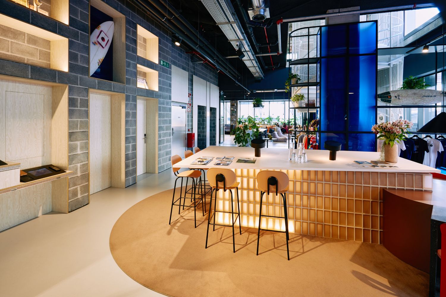 Zona Check In del TSH San Sebastian.