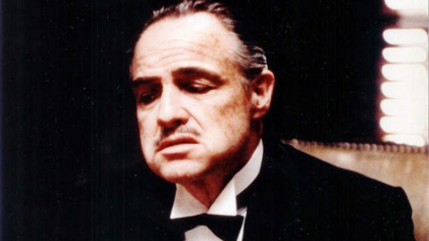 Marlon Brando en su papel de &#039;El Padrino&#039;.