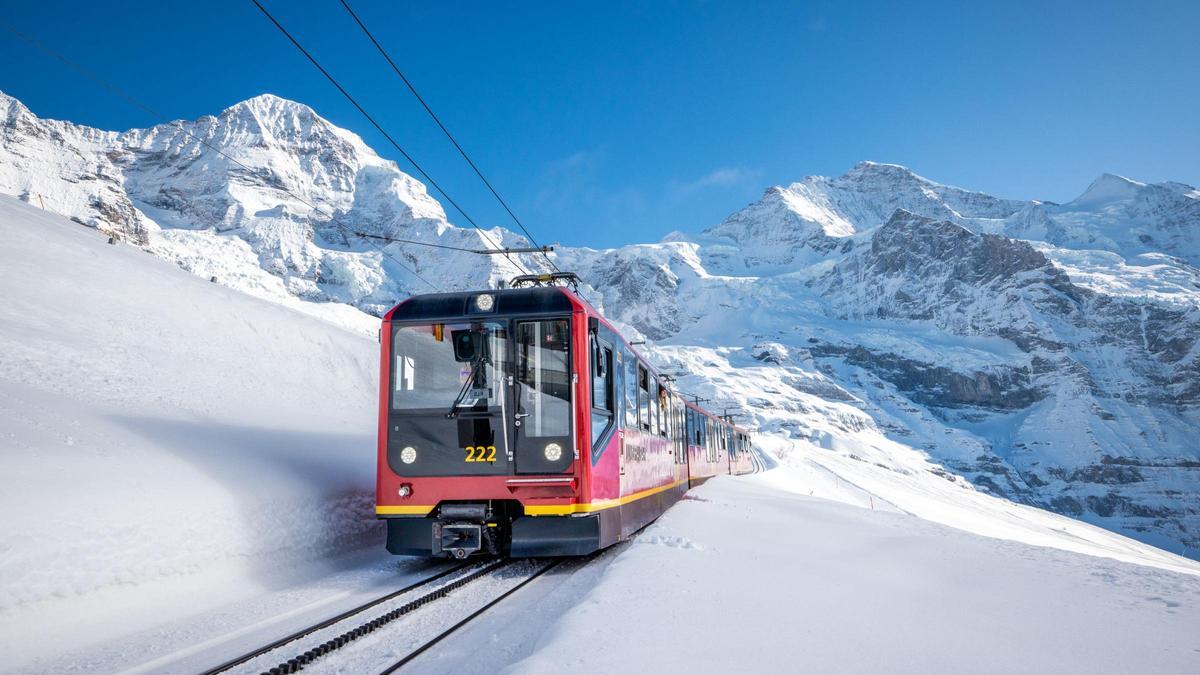 El tren cremallera de Jungfrau Railways