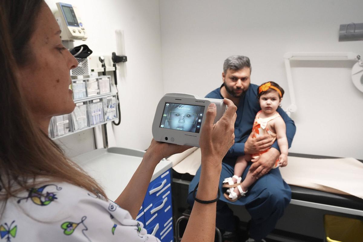 Les imatges del cribratge precoç per detectar l'ull gandul