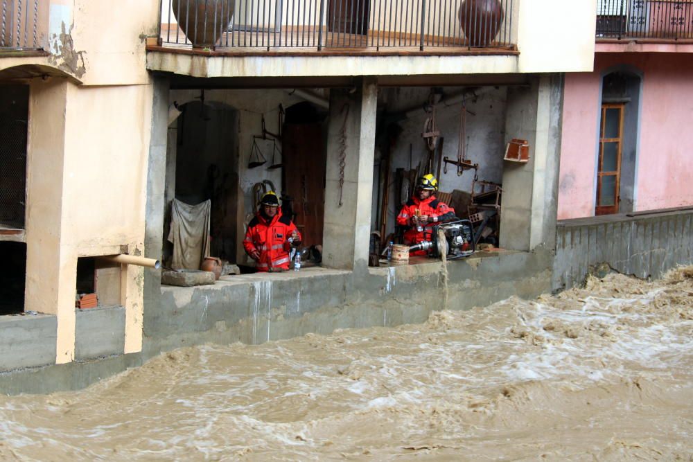 Efectes de la pluja a Ribes de Freser