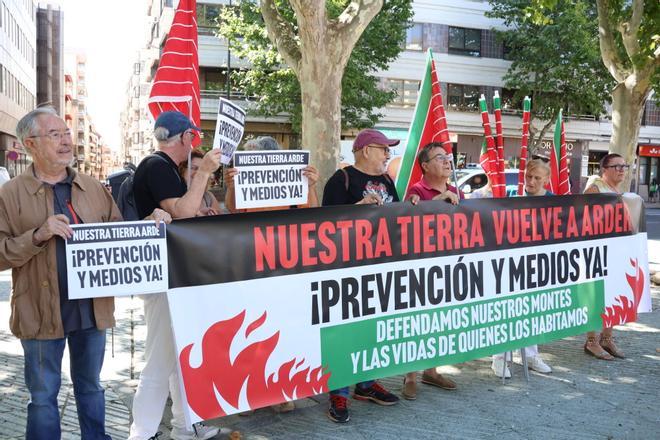 GALERÍA | Movilización a causa de los incendios forestales en Zamora
