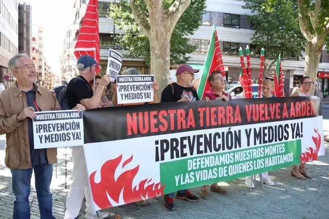 GALERÍA | Movilización a causa de los incendios forestales en Zamora