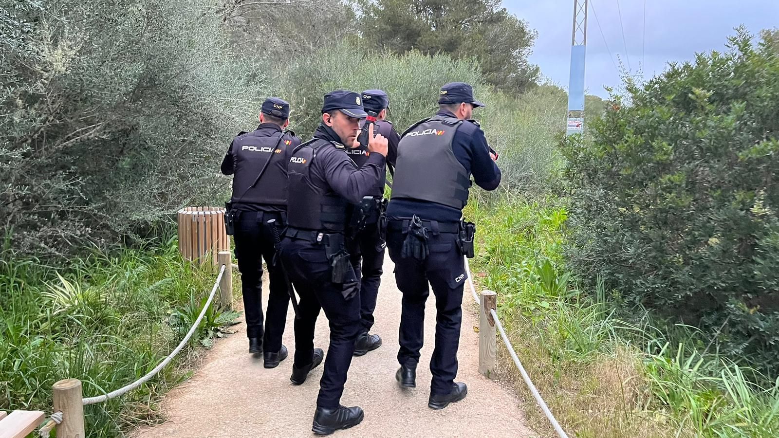 La Policía entrena ante un posible ataque terrorista en Mallorca