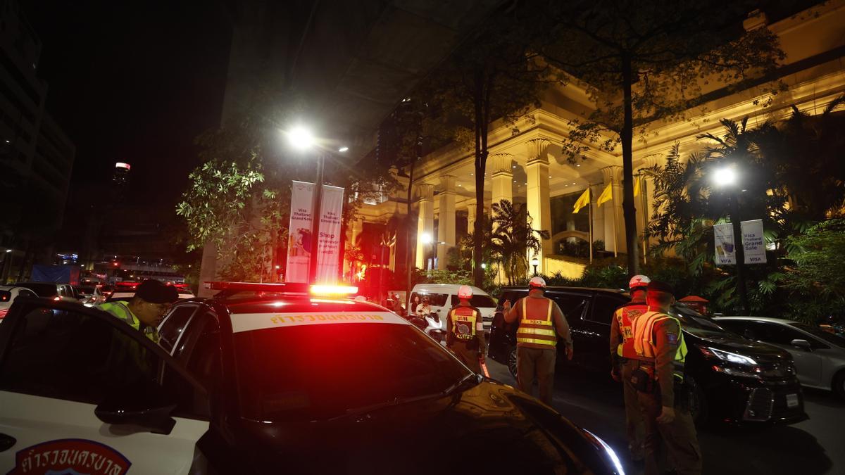 El hotel Grand Hyatt Erawan de Bangkok donde fueron asesinadas seis personas con cianuro.