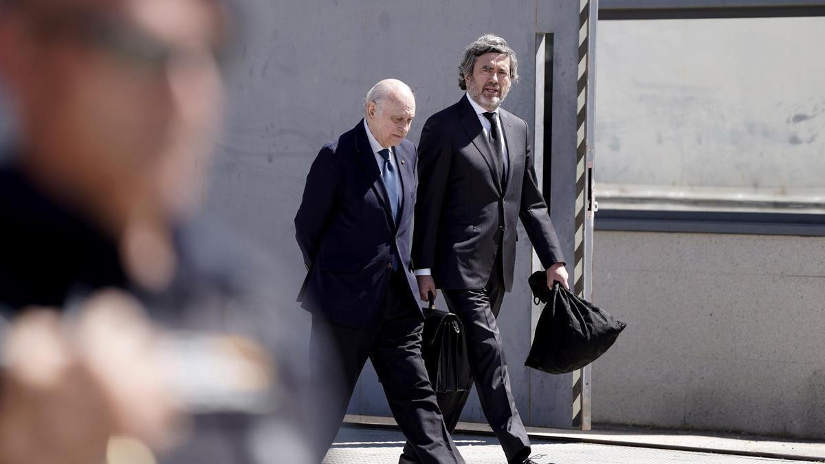 El exministro del Interior Jorge Fernández Díaz. Juicio de la Operación Kitchen, en la Audiencia Nacional.