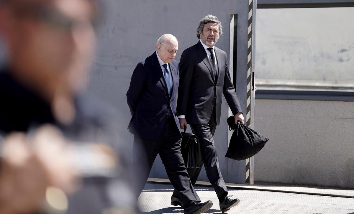 El exministro del Interior Jorge Fernández Díaz. Juicio de la Operación Kitchen, en la Audiencia Nacional.