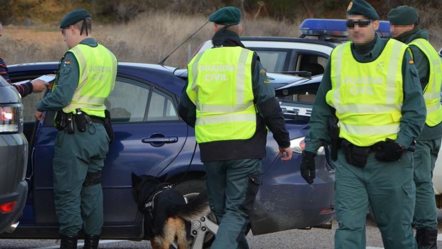 La Guardia Civil en un control en una imagen de archivo.