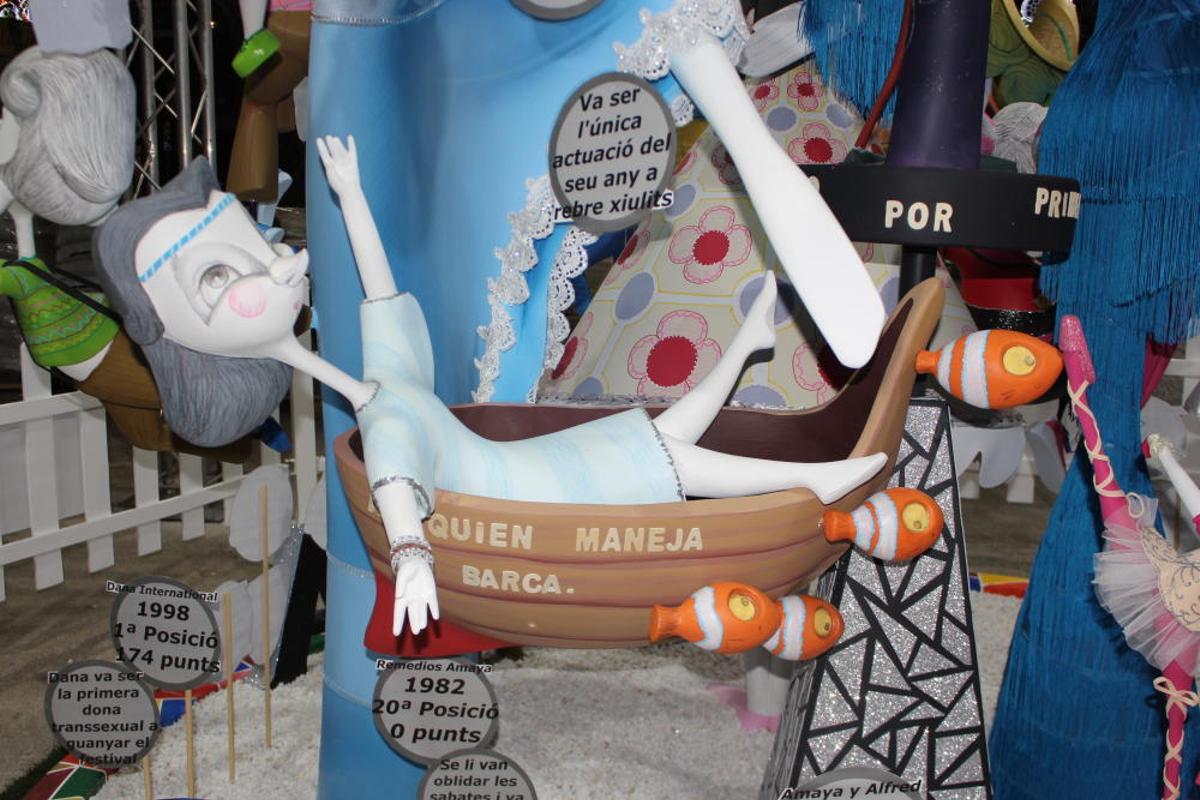 Remedios Amaya, con su barca