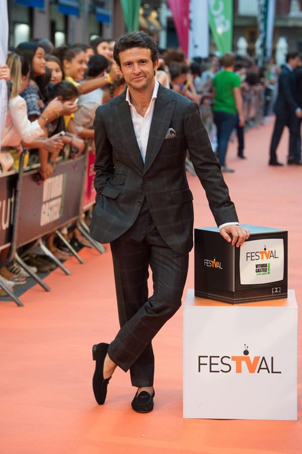 Diego Martín en la presentación de 'Velvet Colección' en el Festval de Vitoria