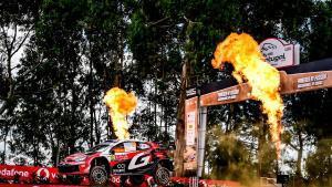 Oliver Solberg en el Rally de Portugal