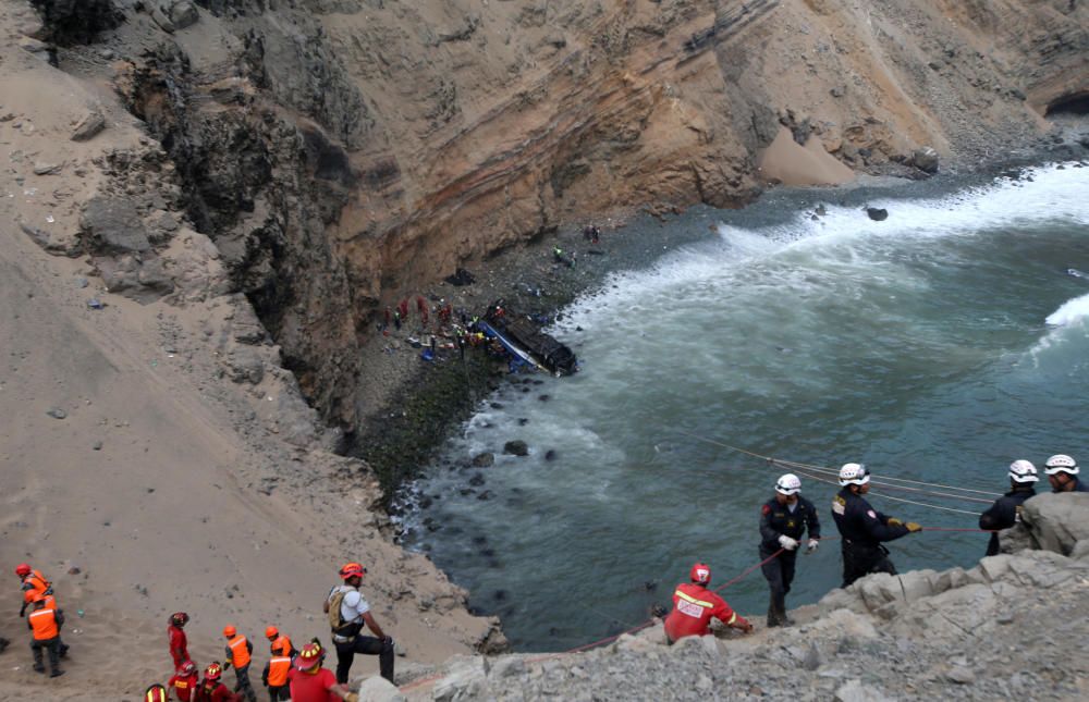 Accidente de autobús en Perú