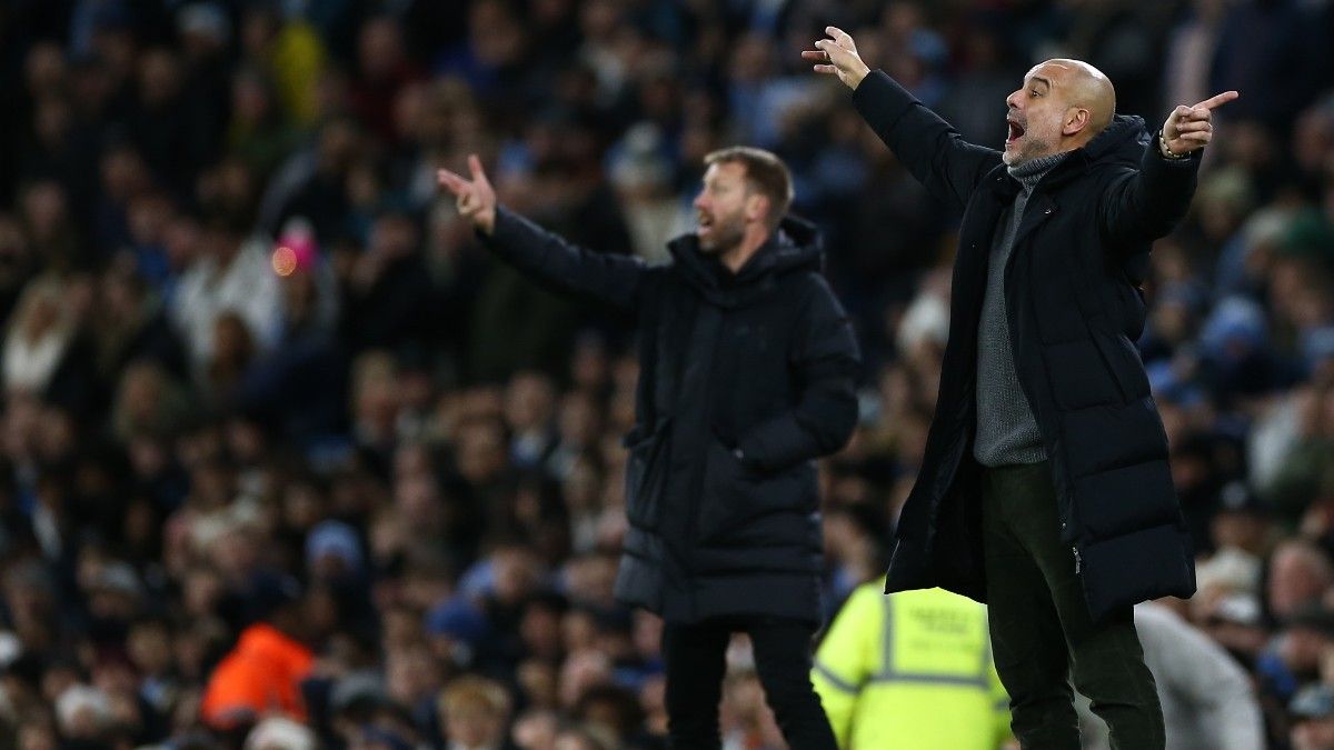 Pep Guardiola durante el partido de FA Cup ante el Chelsea