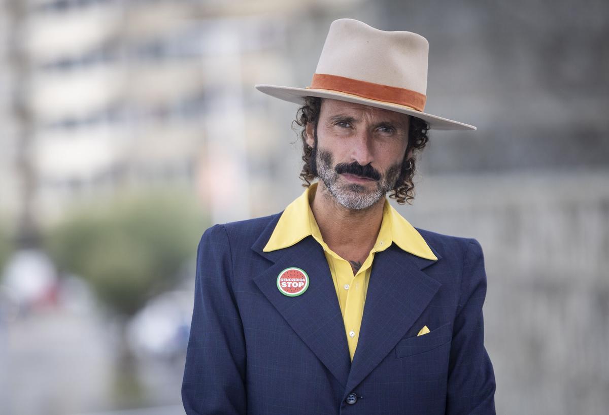 Leiva en la 73 edición del Festival Internacional de Cine de San Sebastián, donde el pasado 25 de septiembre presentó el documental 'Hasta que me quede sin voz'.