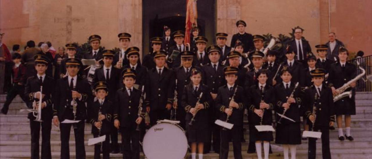 La banda, cuando tocó en el Palau de la Generalitat.