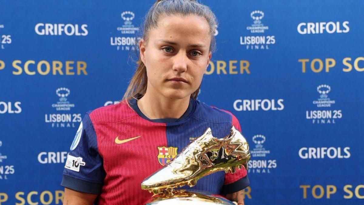 Claudia Pina fue la máxima goleadora de la Champions 2024-25