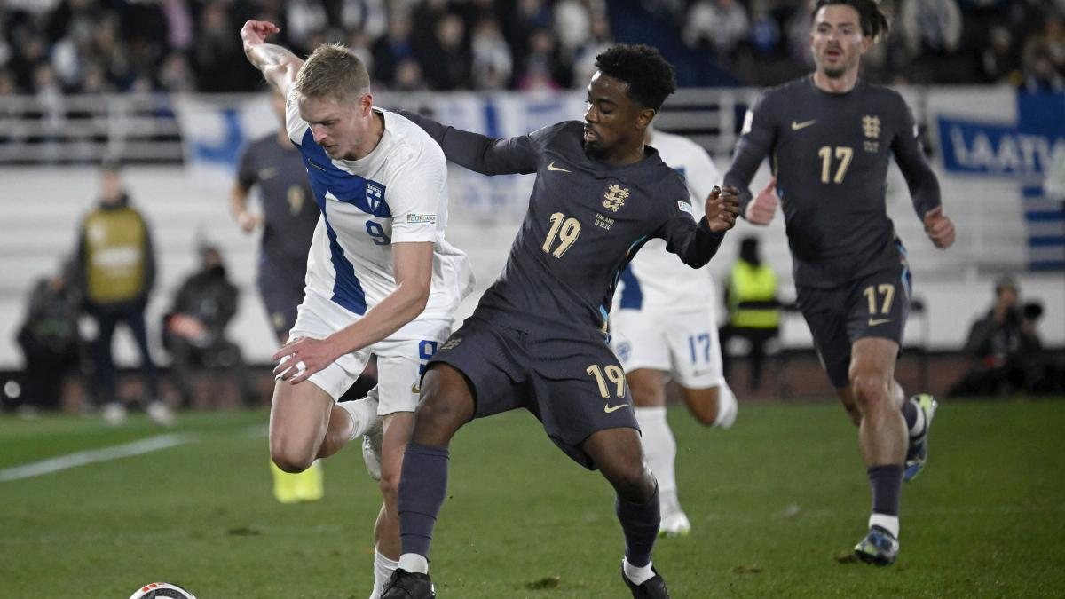 Angel Gomes, en el duelo de Nations League ante Finlandia