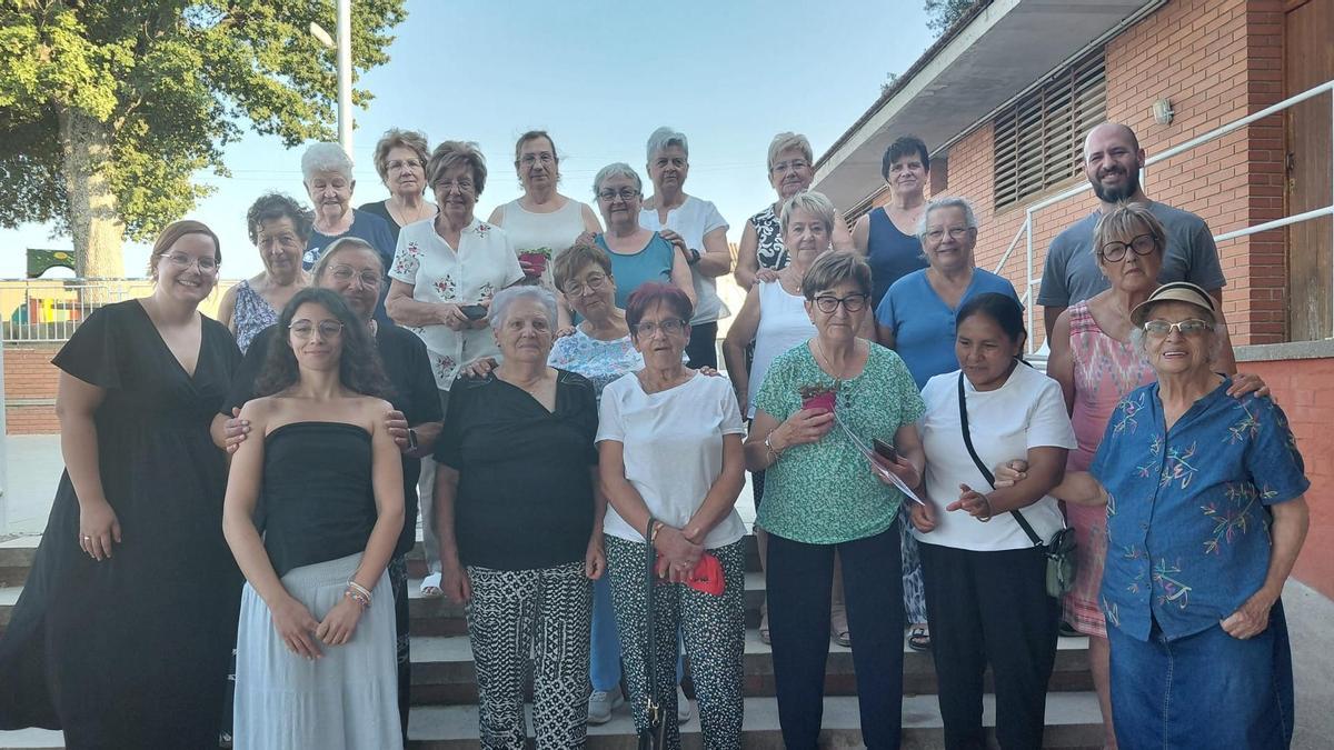 Les participants de l'intercanvi culinari de Casserres