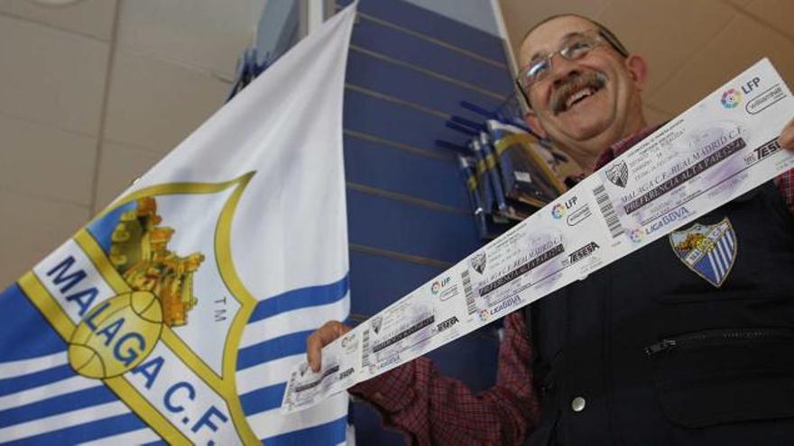 Las entradas para el partido del Málaga, por las nubes