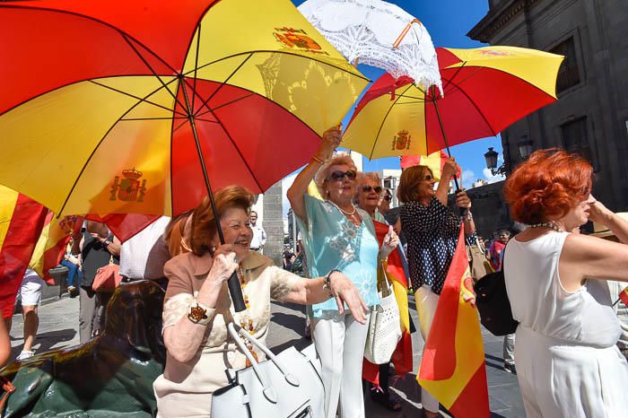 Concentración por la unidad de España, en la ...