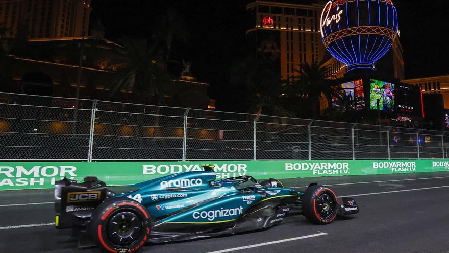 Alonso y Sainz saldrán 9º y 12º en el GP de Las Vegas