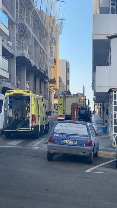 Un obrero sufre un accidente laboral en Arguineguín