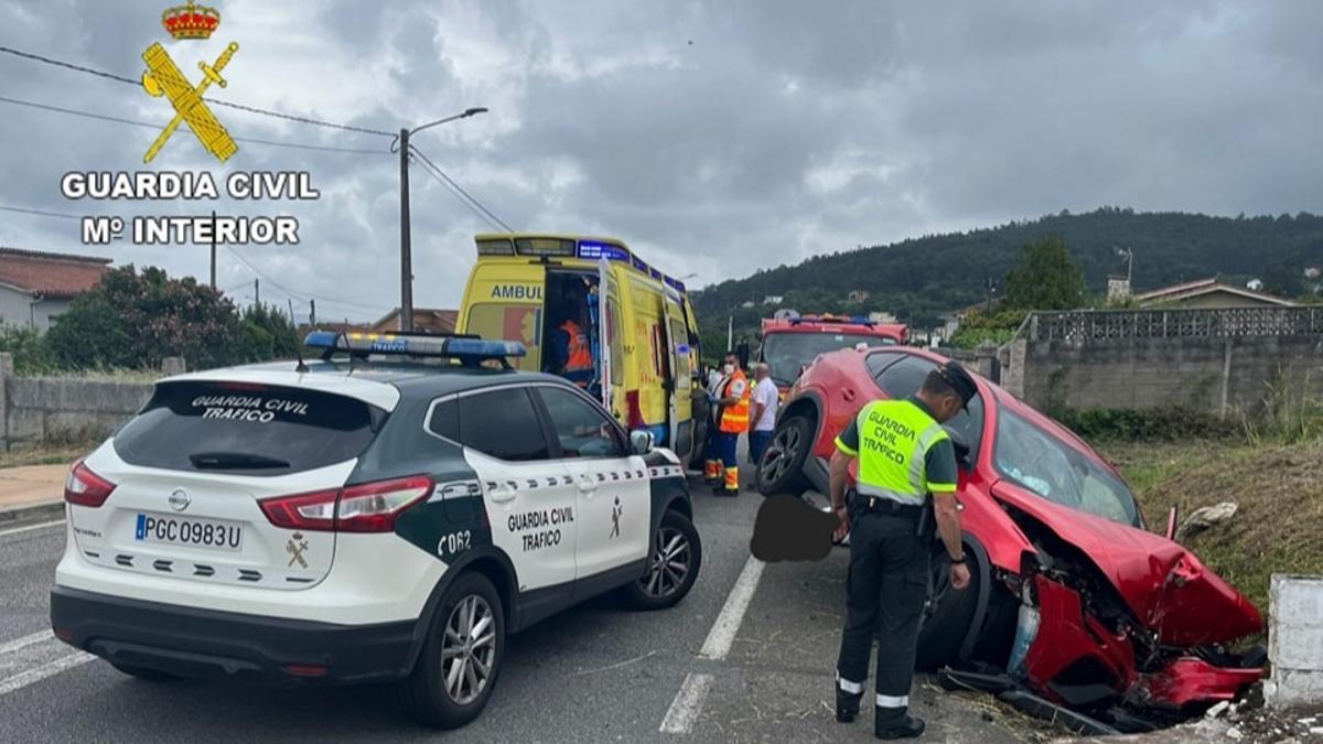 El coche accidentado