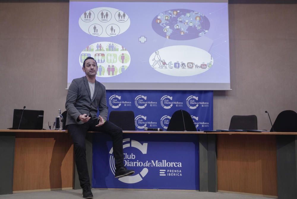 El policía Silvestre del Río habla en el Club Diario de Mallorca sobre el control del acceso a internet