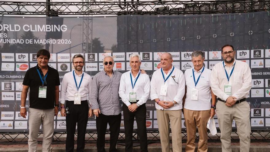 Así ha sido la llegada de las autoridades para presenciar la final masculina de boulder
