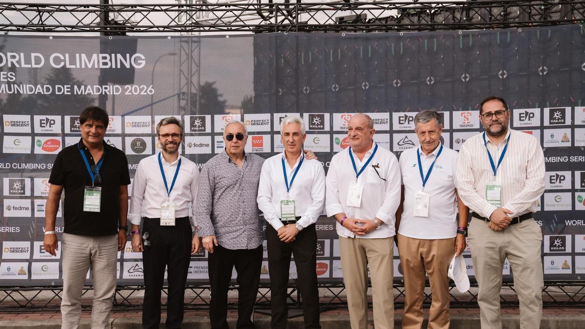 Así ha sido la llegada de las autoridades para presenciar la final masculina de boulder