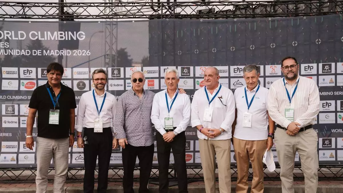 Así ha sido la llegada de las autoridades para presenciar la final masculina de boulder
