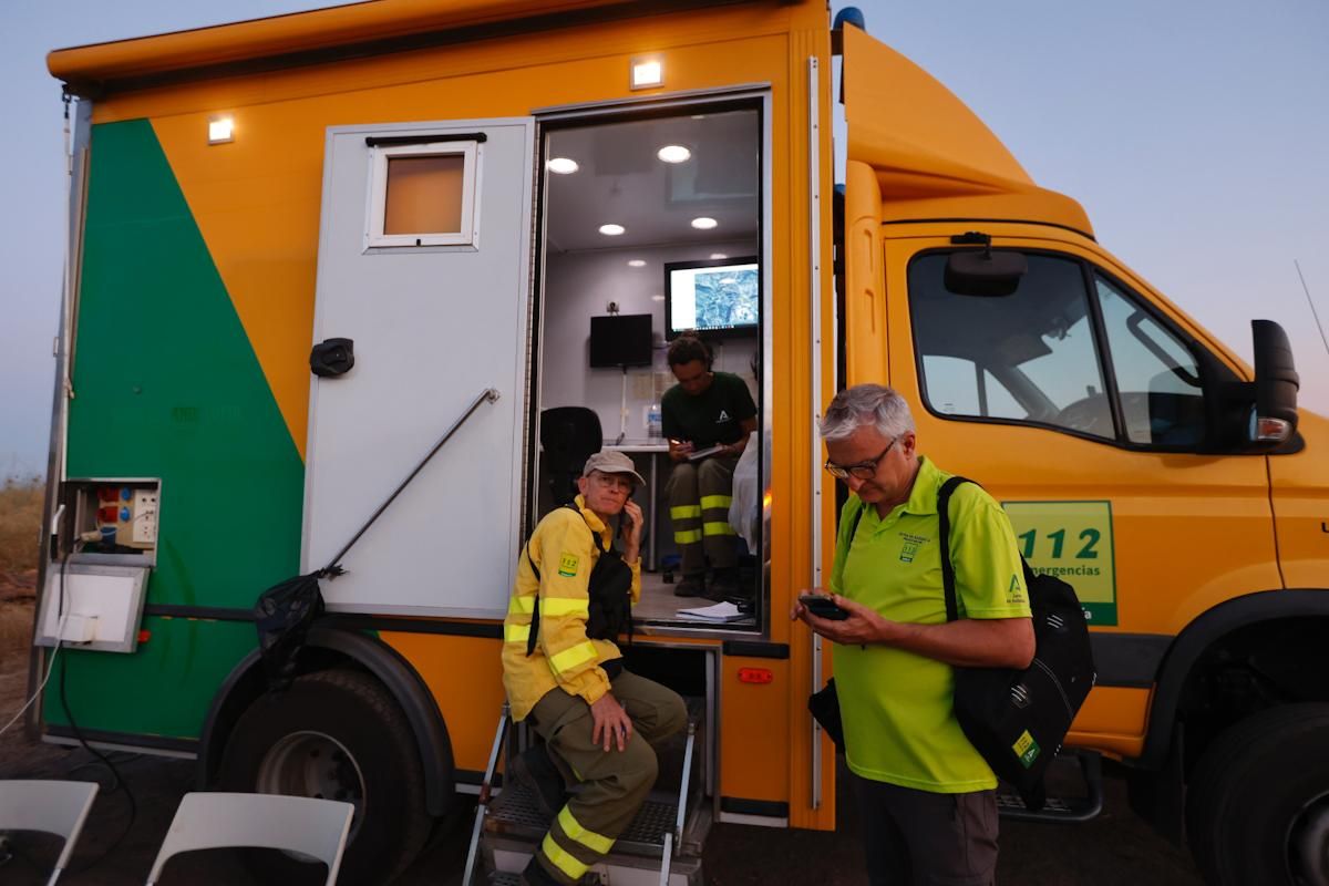 Incendio forestal junto al Castillo de la Albaida